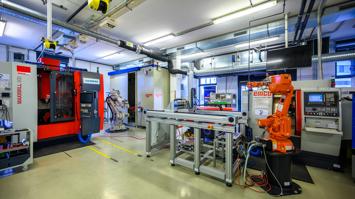 Raumfoto TU Wien Pilotfabrik Industrie 4.0