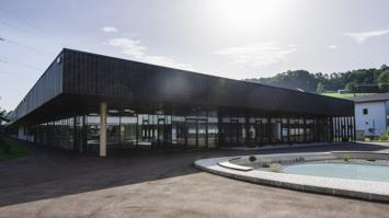 Eingang Gebäude D - Greiner Campus