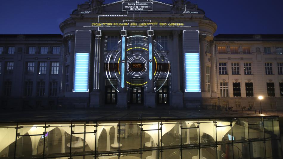 Fassadenbeleuchtung Technisches Museum Wien