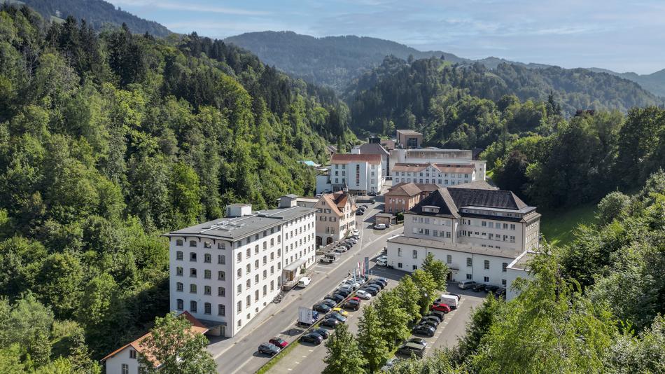 Steinebach F.M. Hämmerle Areal von oben