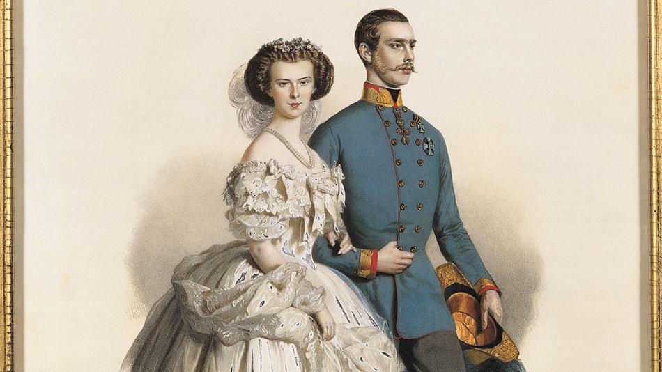 Das junge Kaiserpaar Elisabeth und Franz Josef I.