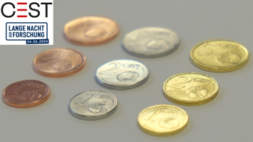 Kupfermünzen- versilbert & vergoldet