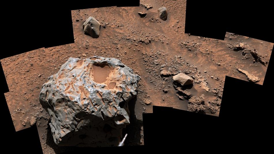 Meteorit vom Rover Curiosity auf dem Mars gefunden