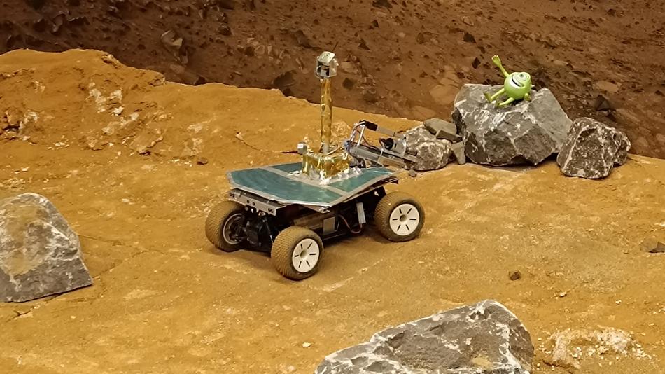Modell eines ferngesteuerten Mars Rovers