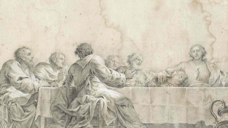 Wenn Papier zu sprechen beginnt: Ein Einblick in die Kunsttechnologie und Papierrestaurierung. Das Foto zeigt einen Ausschnitt der Zeichnung des Tiroler Barockmalers Martin Knoller