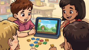 Bild Station Wie entsteht aus bunten Blöcken ein cleverer Code? - Bringe Awbie durch ihre Welt!