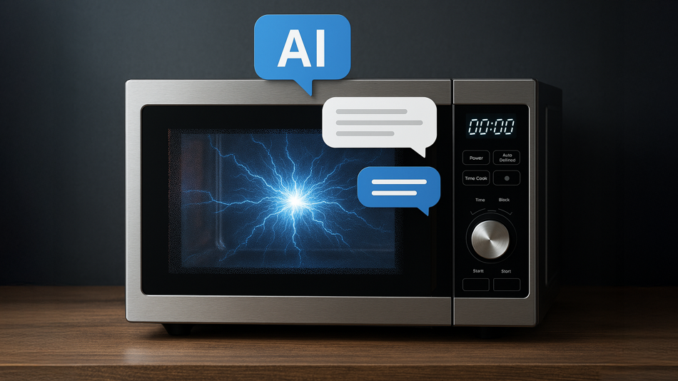 Energieverbrauch KI in Sekunden Mikrowelle