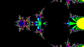 Tetration Mandelbrot escape fractal