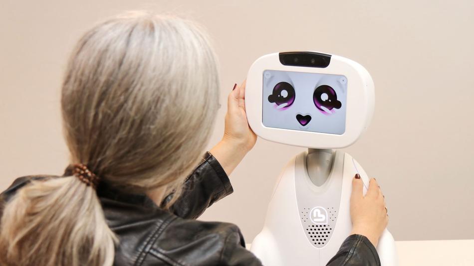 Roboter, Frau, Interaktion