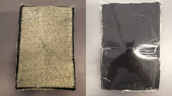 Bei Fallversuchen werden Testplatten, z.B. mit Aramid-Fasern verstärkten Kunststoffen verwendet