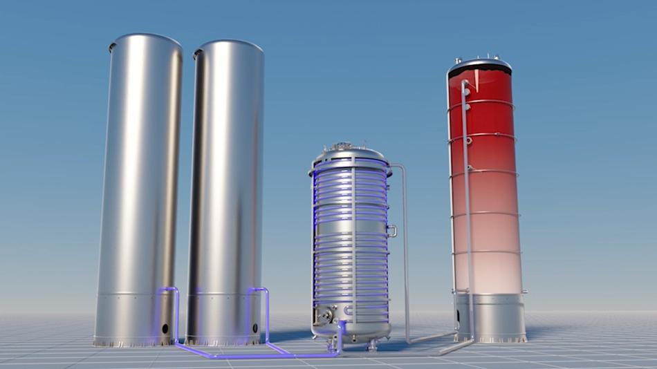 Graphik schematische Darstellung Wärmerückgewinnung