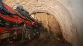 Laufender Tunnelvortrieb