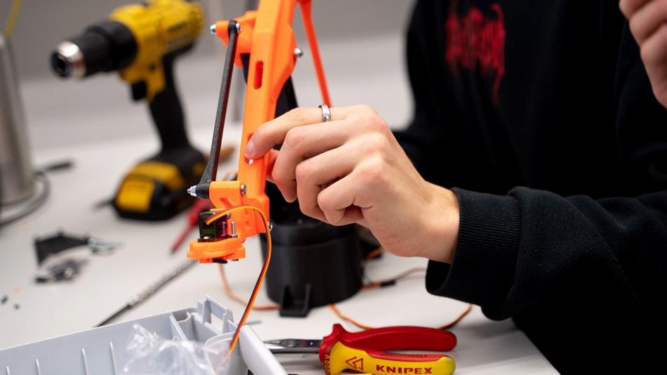 Ein 3D-gedruckter Roboterarm