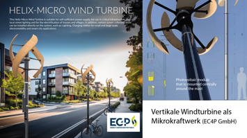 Vertikale Windkraft für den städtischen Raum