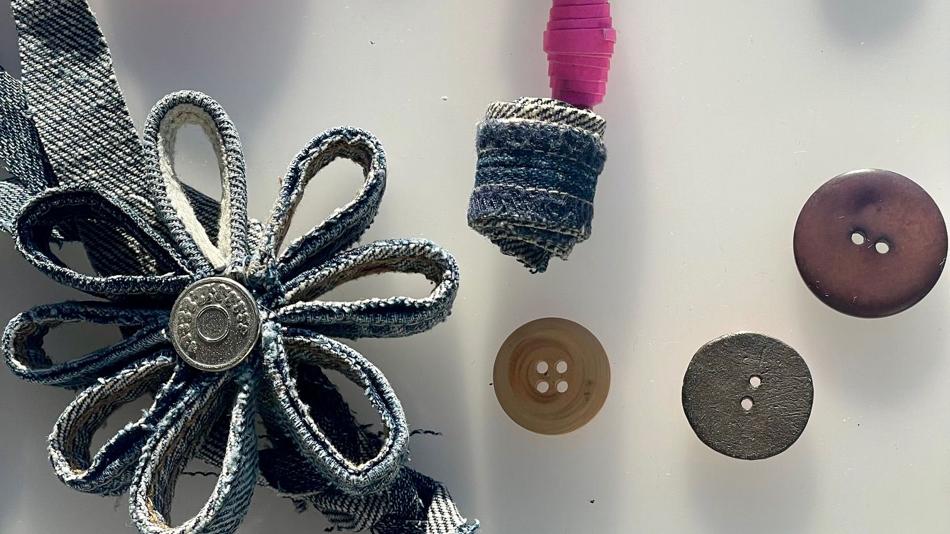 Upcycling aus Knöpfen und Stoff