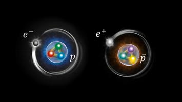 Visualization of a Hydrogen atom and its anti atom counterpart