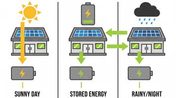 Modell eines Speicherakkus