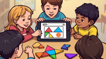 Bild Station Kannst du die perfekte Figur aus sieben Teilen erschaffen? - Die digitale Tangram-Challenge!