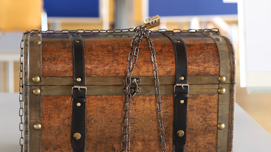 verschlossene Schatzkiste