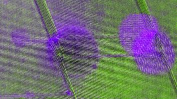 Atome in einer Aluminiumlegierung (STEM-Bild)