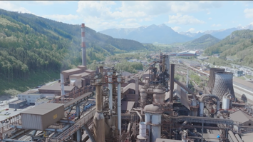 Blick auf den voestalpine Standort Leoben/Donawitz