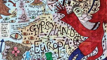 "Gypsyland Europa” by Damian Le Bas (2016). Image courtesy of Delaine Le Bas and the European Roma Institute for Arts  and Culture (ERIAC)