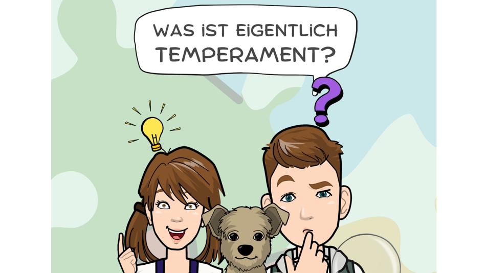 Illustration Mann, Frau und Hund