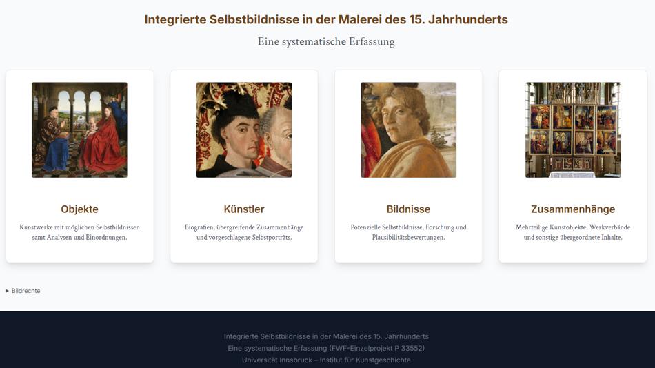 Integrierte Selbstbildnisse in der Malerei des 15. Jahrhunderts