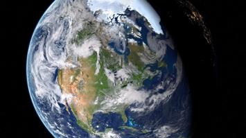 Foto der Erde aus dem Weltall