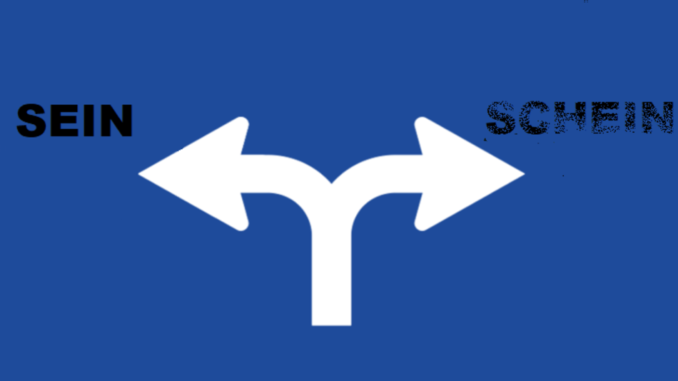 Richtungspfeile: Sein oder Schein?