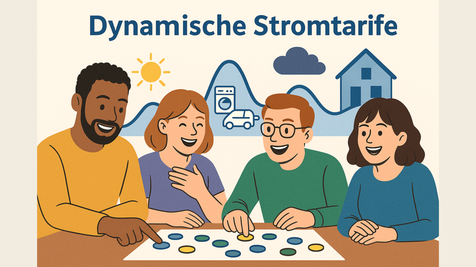 Gruppe von Leuten vor Grafik