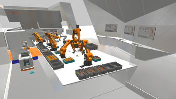 KUKA Produktionsanlage in VR
