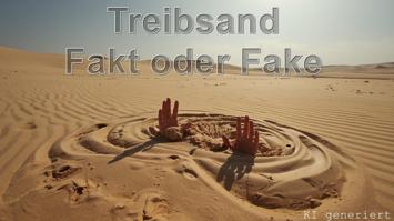 Hände ragen aus Treibsand hervor