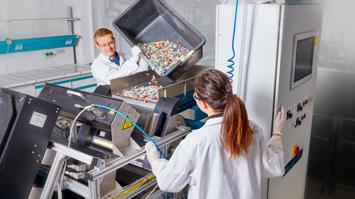 Sensorbasierte Sortierung.