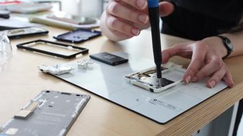 Bauteile eines Smartphones