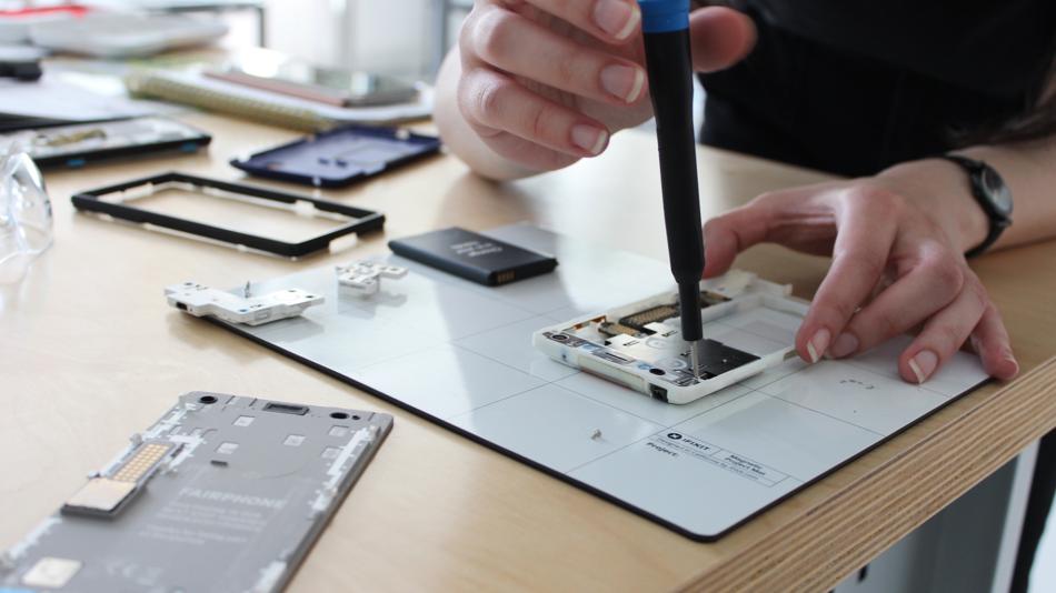 Bauteile eines Smartphones