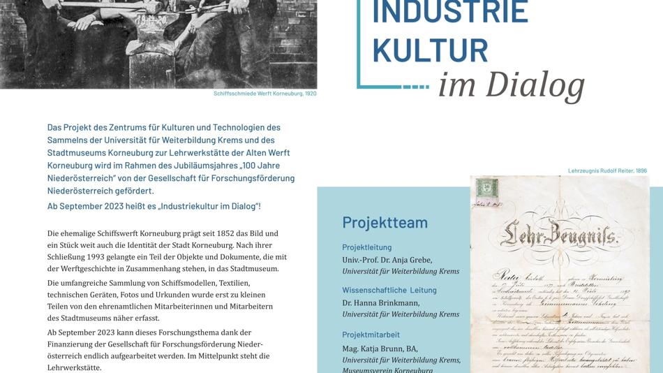 Impressum zur Ausstellung Lernen auf der Werft, 2024