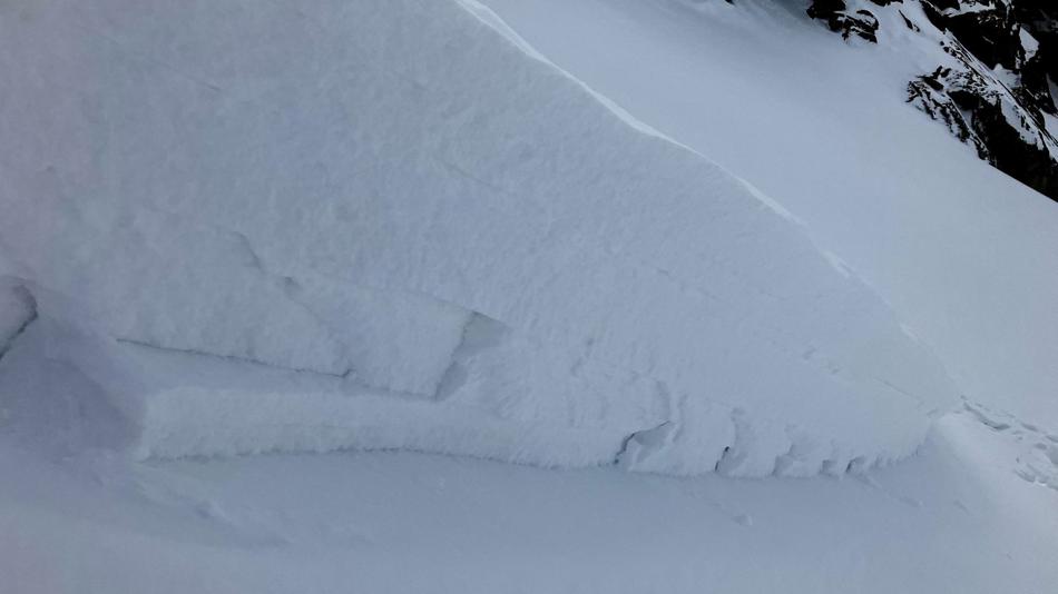 Am Anriss einer Lawine