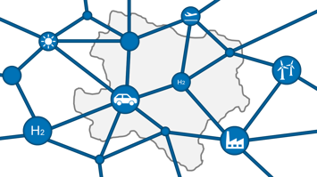 Wasserstoff Landkarte