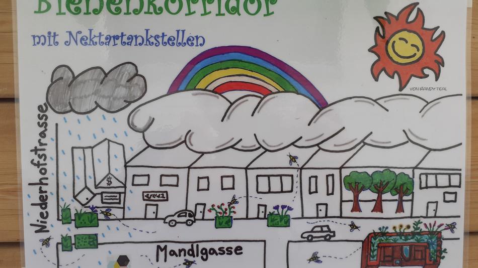 Nektartankstellen in der Mandlgasse