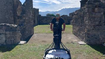 Prospektion mit Bodenradar im römischen Pompeji