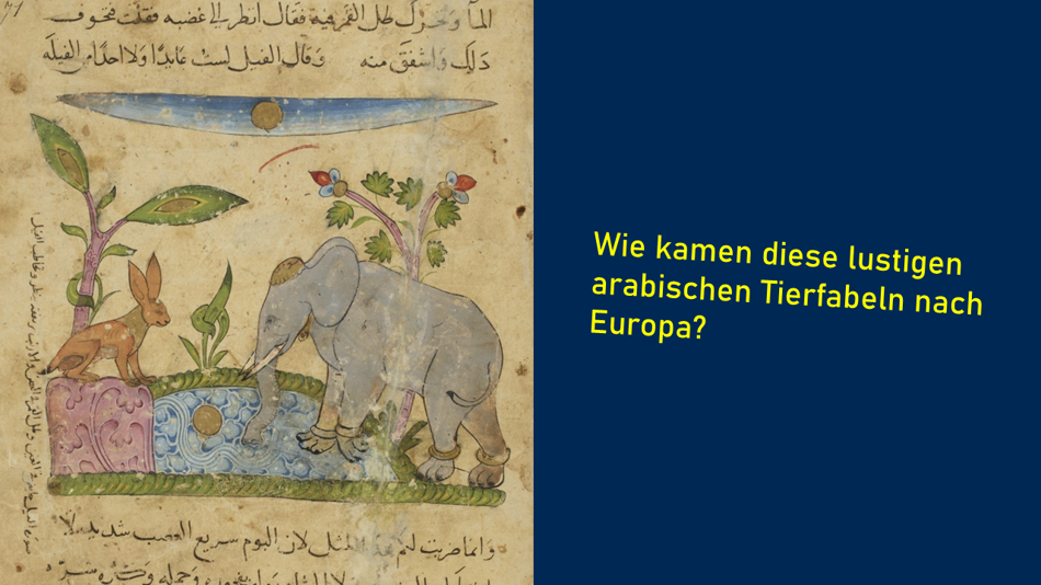 The Lion and the Hare, Kalila wa-Dimna, Ibn al-Muqaffa‘ Egypt or Syria, circa 1225