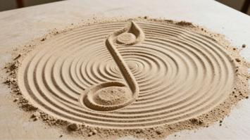 Symbolbild Klangbilder in Sand