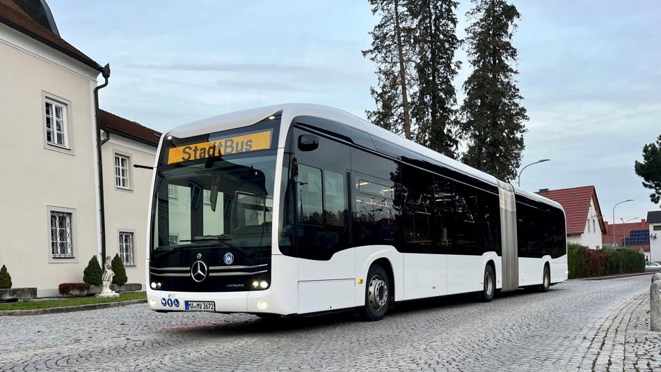 Gelenk-Testbus-Einsatz im Steyrer Liniennetz