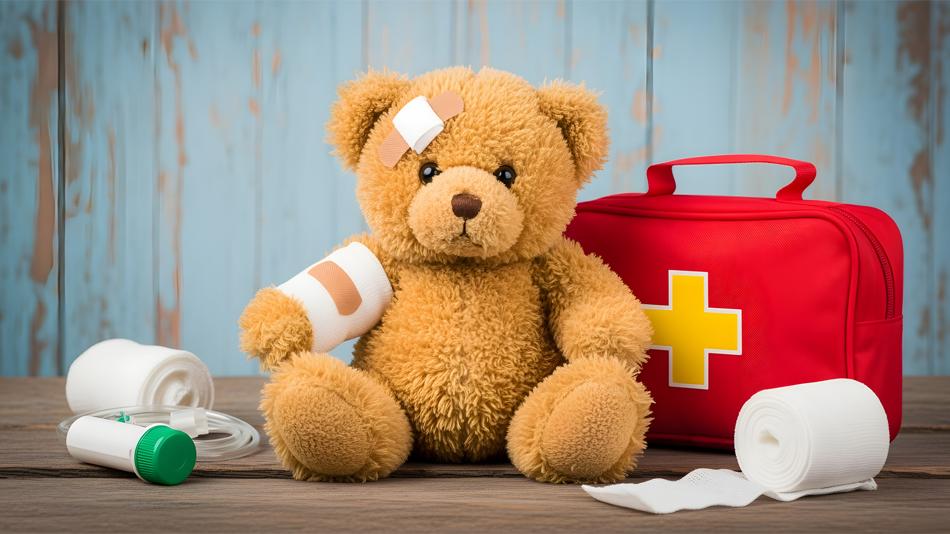 Teddy wurde verarztet