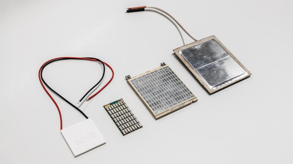 TE-Module verschiedener Hersteller und Temperaturbereiche
