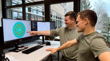 Forscher arbeiten im Labor