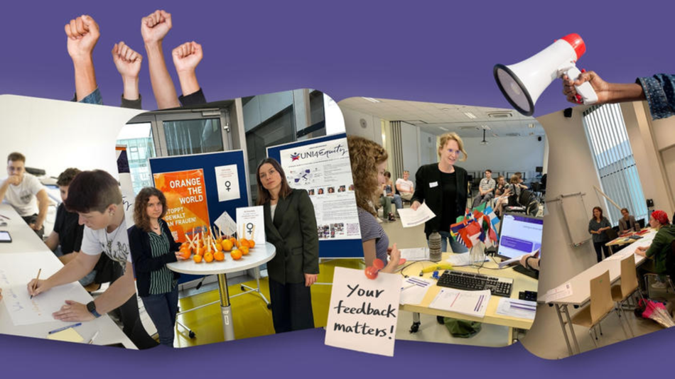 Foto-Collage zum Projekt UNI4EQUITY