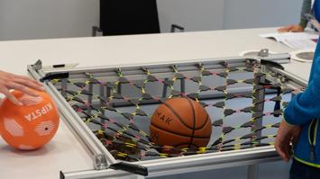 Vergrößertes Modell von Graphen