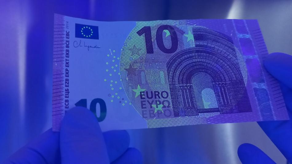 Geldschein Fluoreszenz